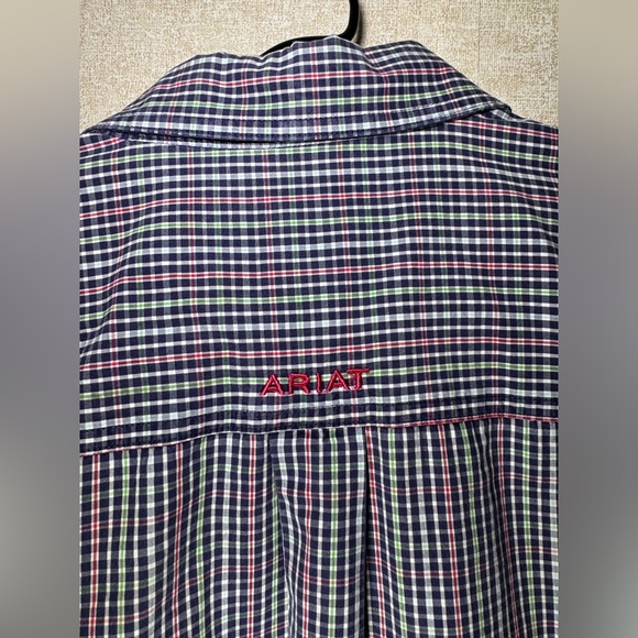 Ariat Pro Series Long Sleeve Plaid Button Down Shirt Workwear Size L - Picture 5 of 11